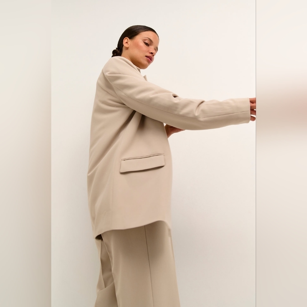 NWT KAFFE Kasakura Light Sand Blazer - Picture 5 of 6